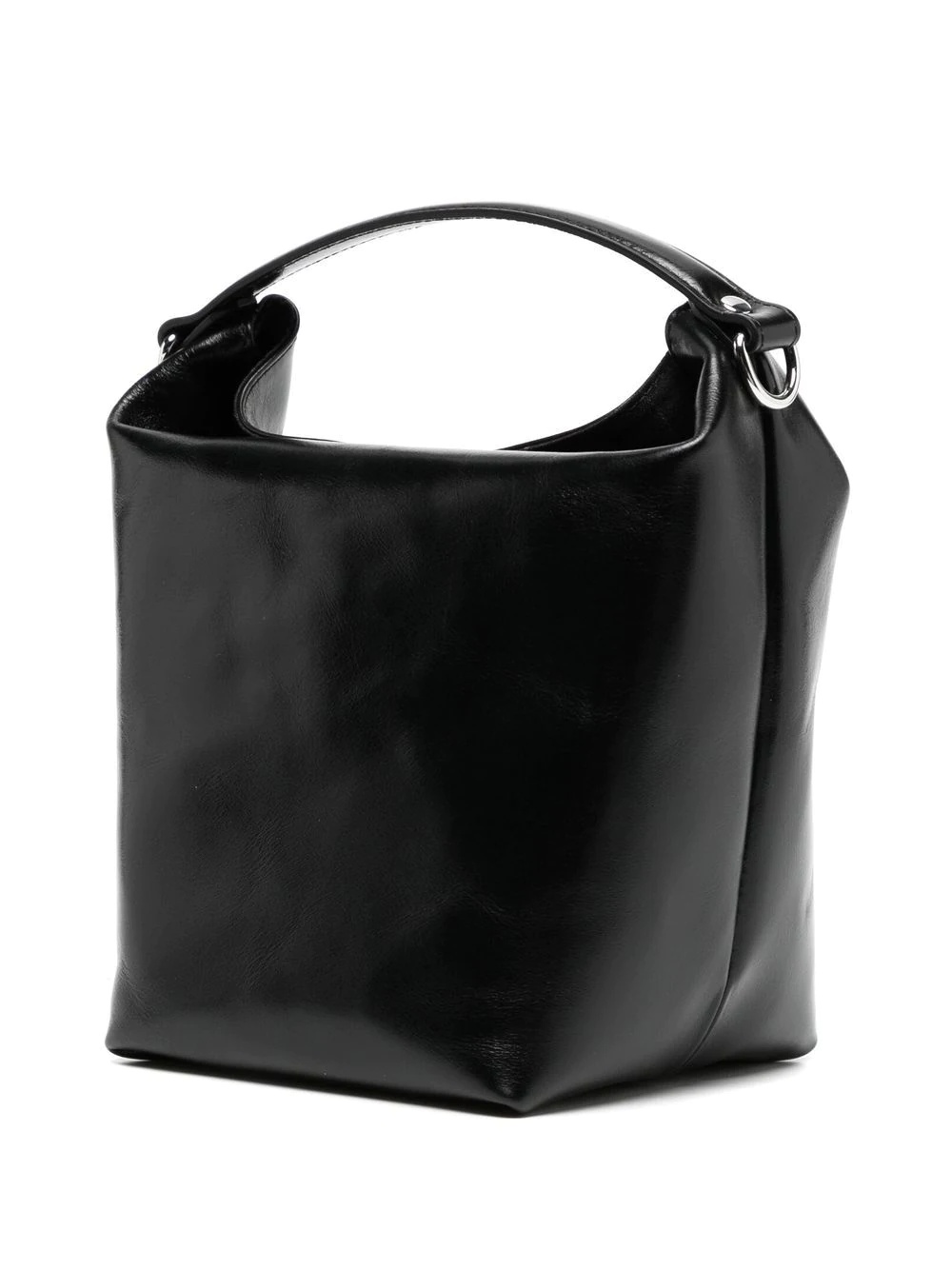 embossed-Orb leather bucket bag - 3