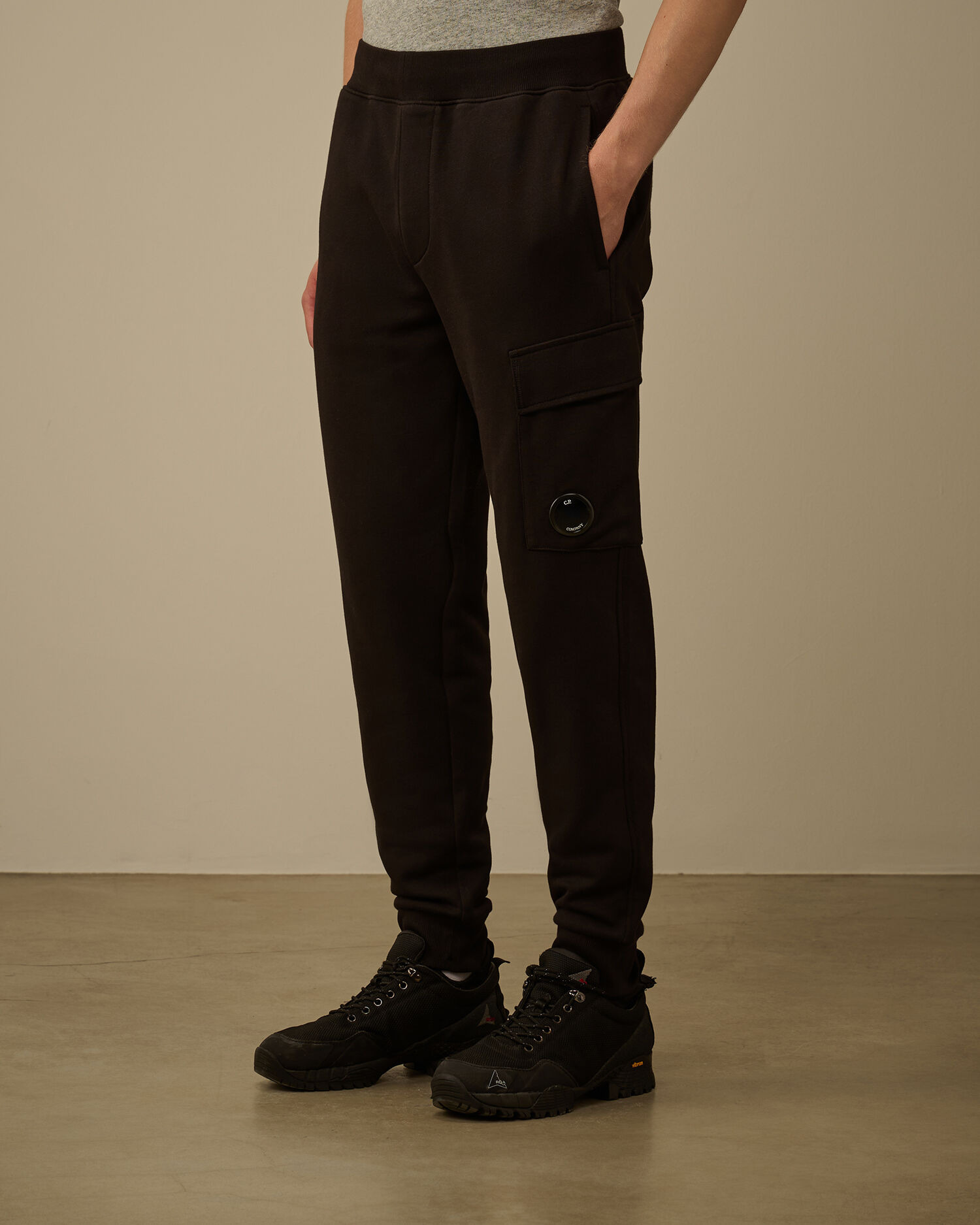 Diagonal Raised Fleece Lens Sweatpants - 3