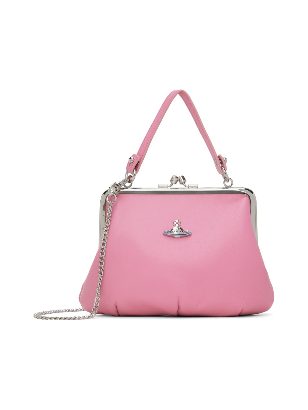 Vivienne Westwood Pink Granny Frame Bag | ssense | REVERSIBLE