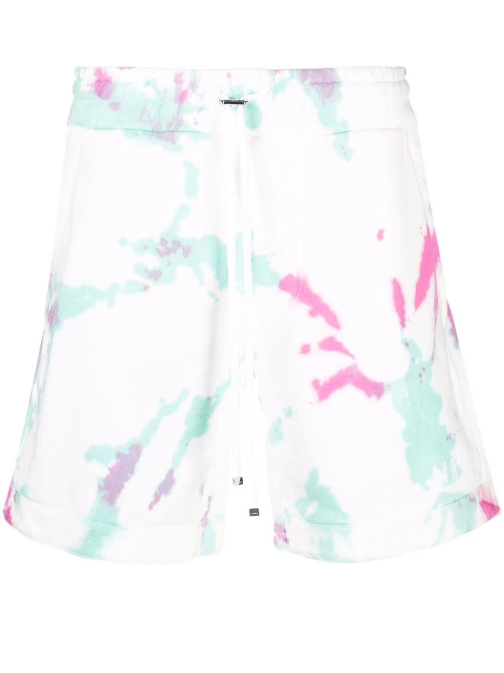 tie-dye drawstring shorts - 1