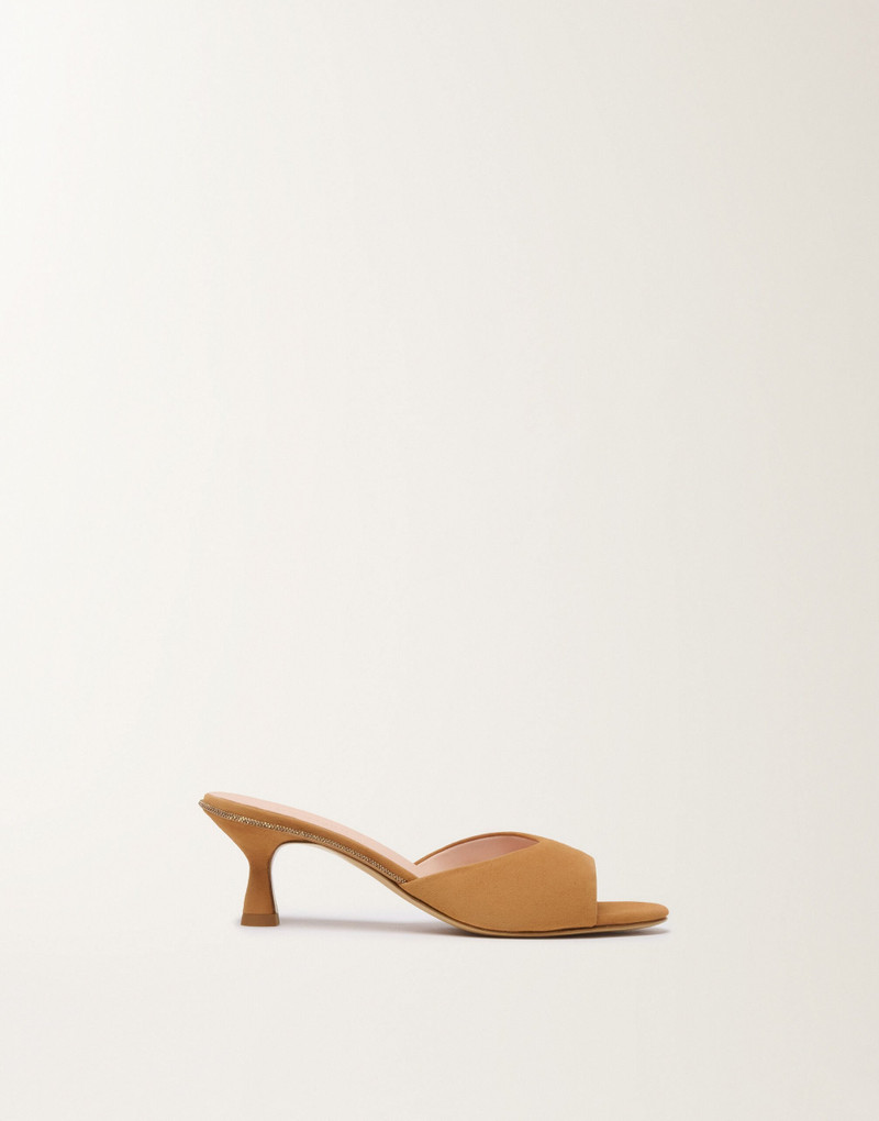 Suede mules 1