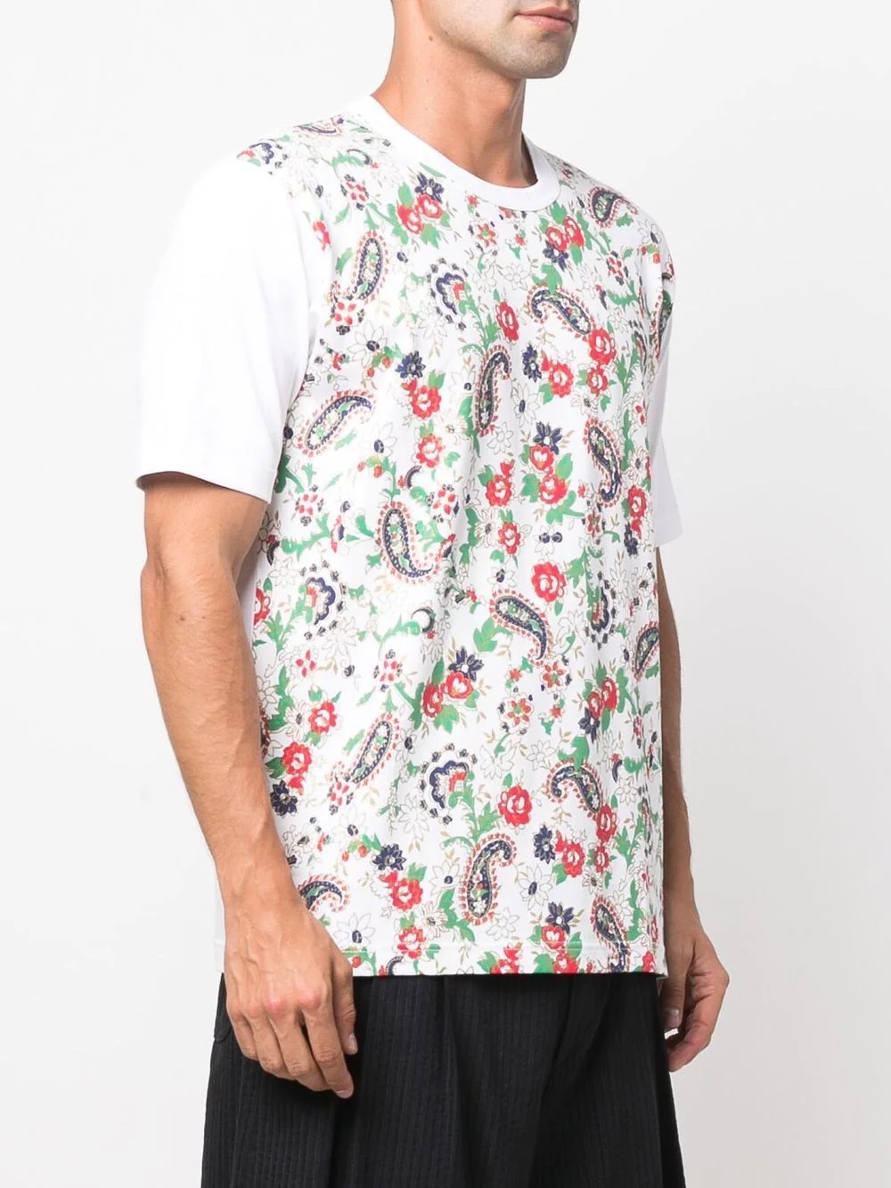 paisley-print short-sleeved T-shirt - 3