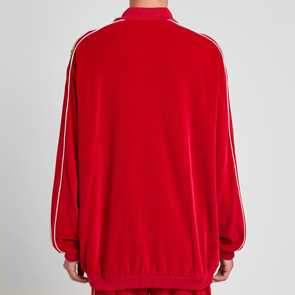 Gucci Velour Taped Oversized Track Jacket 'Red' 573302-XJA6U-6503 - 4