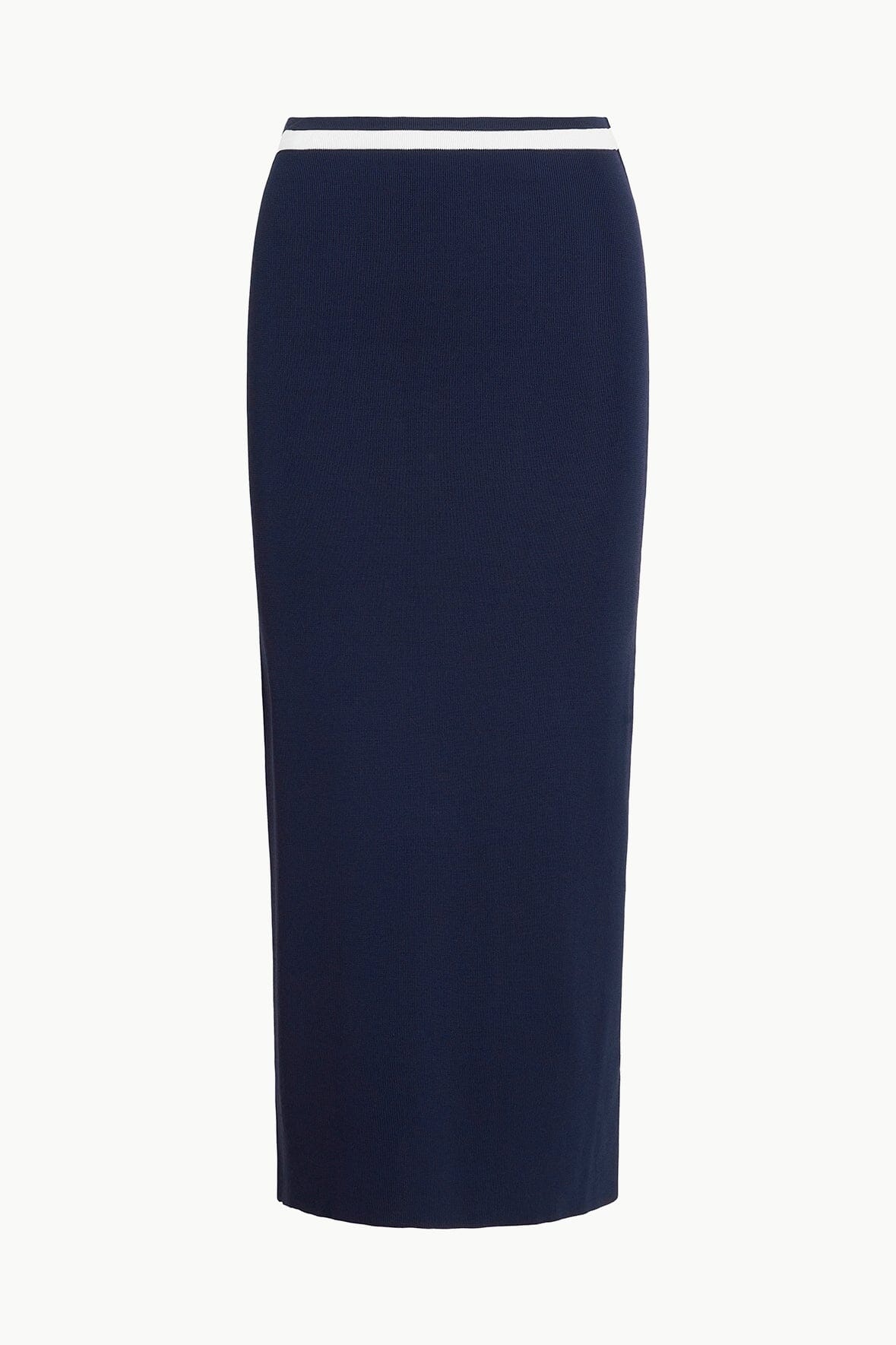 STAUD KARINA SKIRT NAVY WHITE - 1