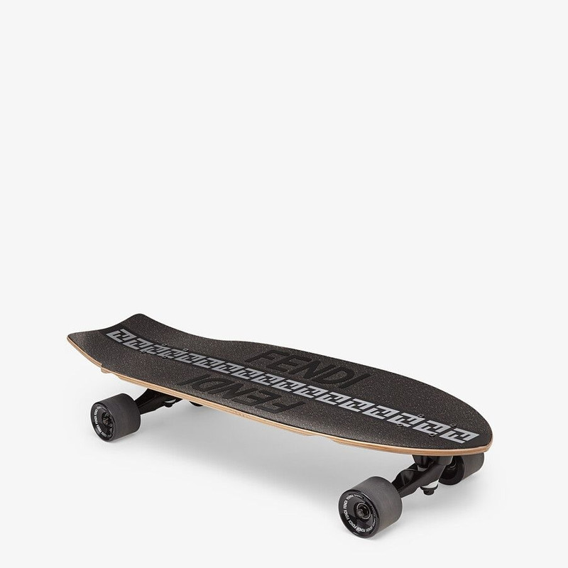 Black wooden longboard 5