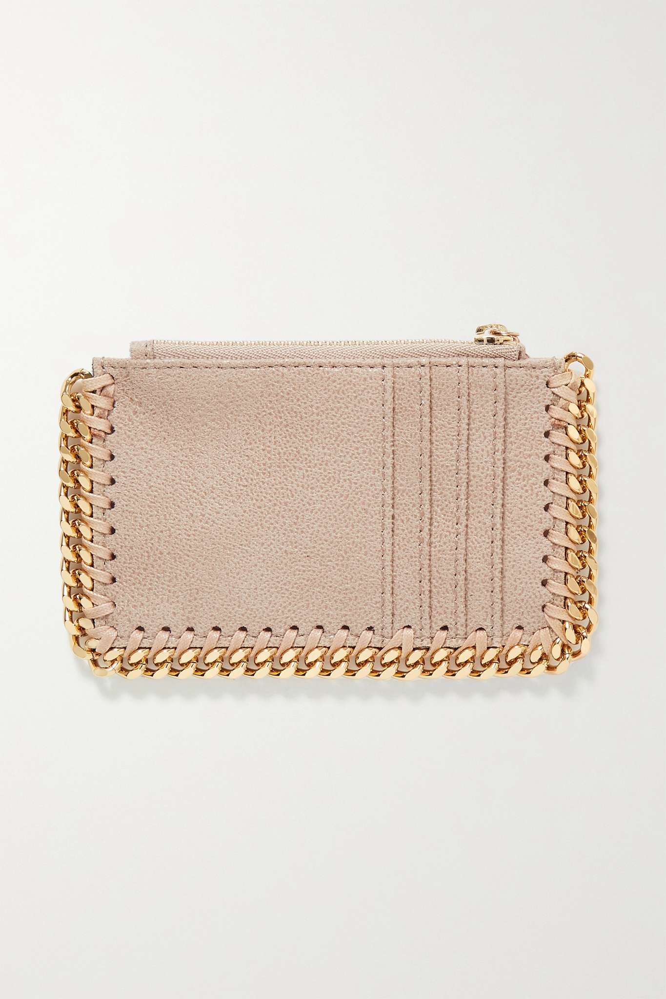 The Falabella vegetarian brushed-leather cardholder - 3