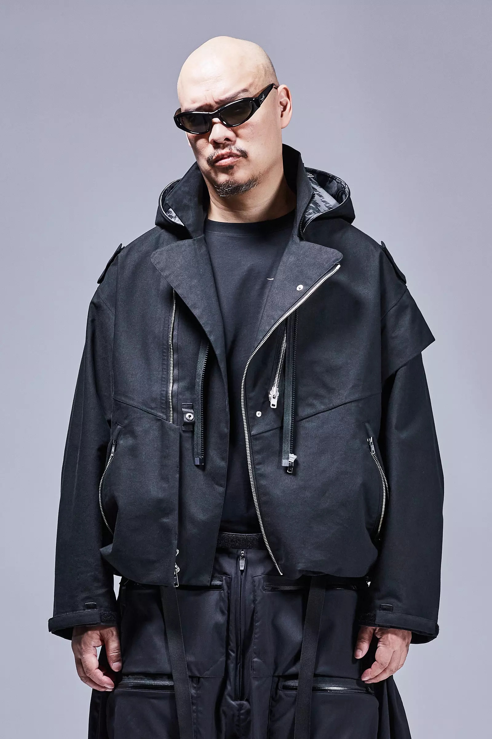 J68W-BQ 3L Rider Jacket Black - 46