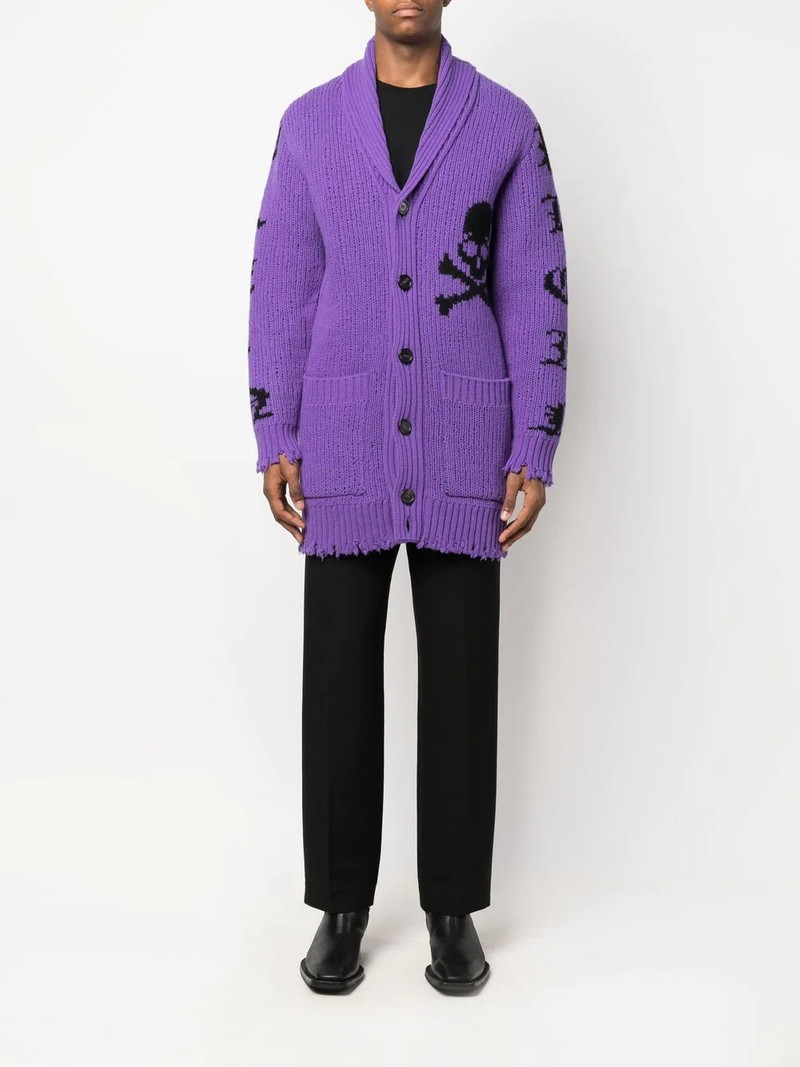 intarsia-knit logo cardigan 3