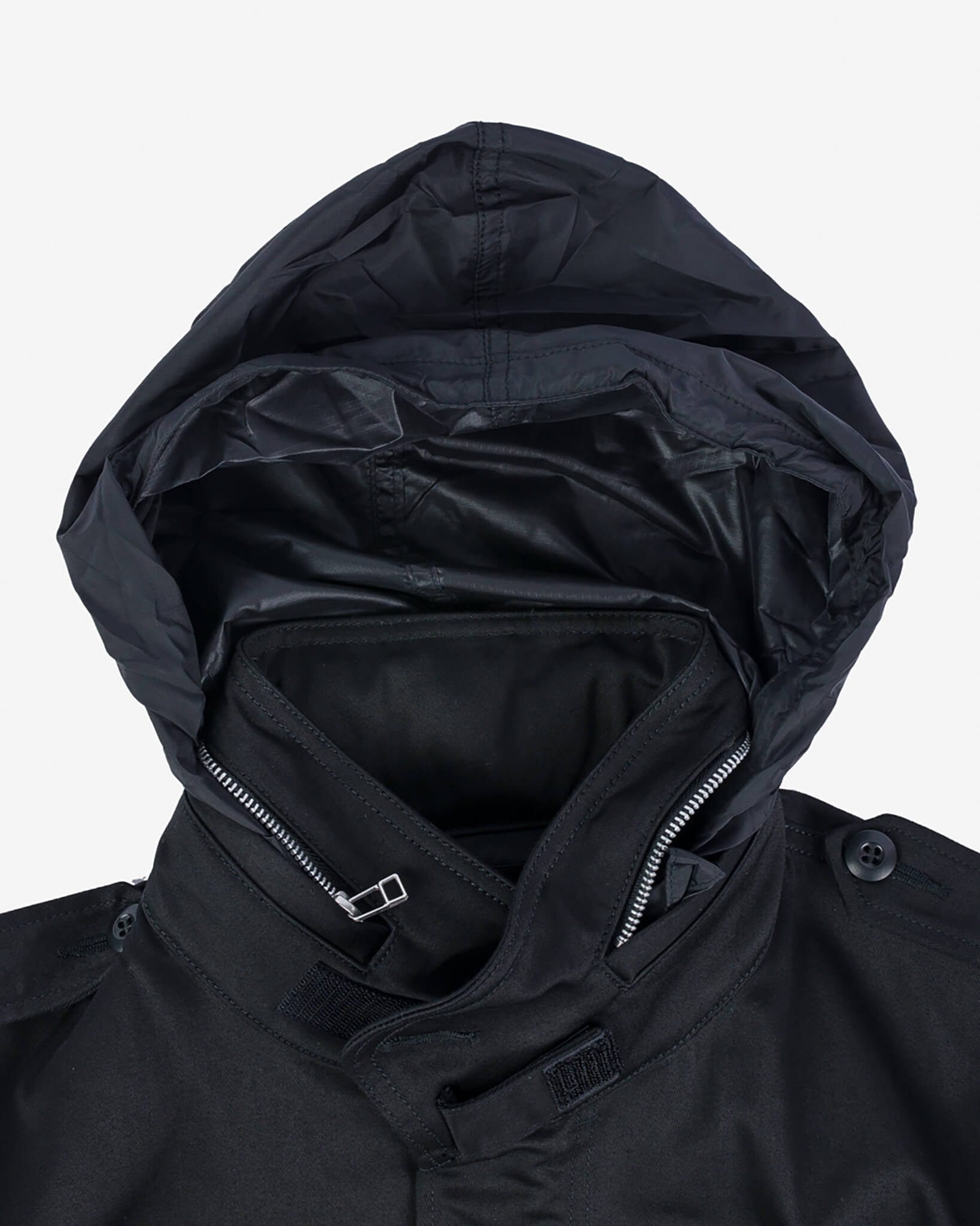 IHM-27-BLK Sateen M65 Field Jacket - Black - 10