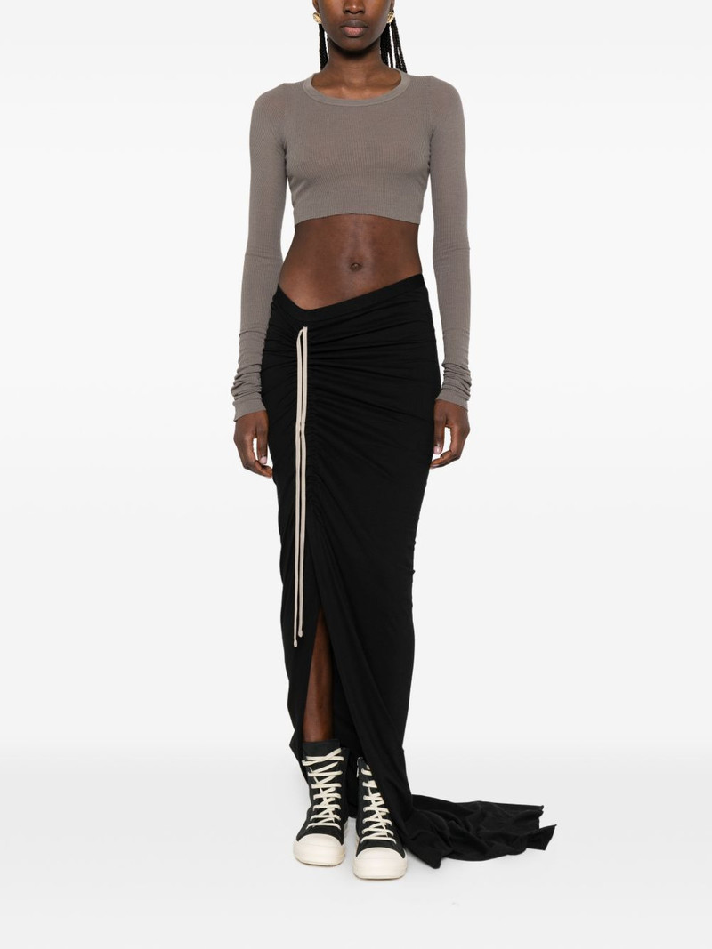 Rick Owens cropped long-sleeved T-shirt outlook
