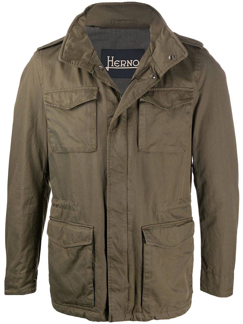 cargo-pocket military jacket - 1