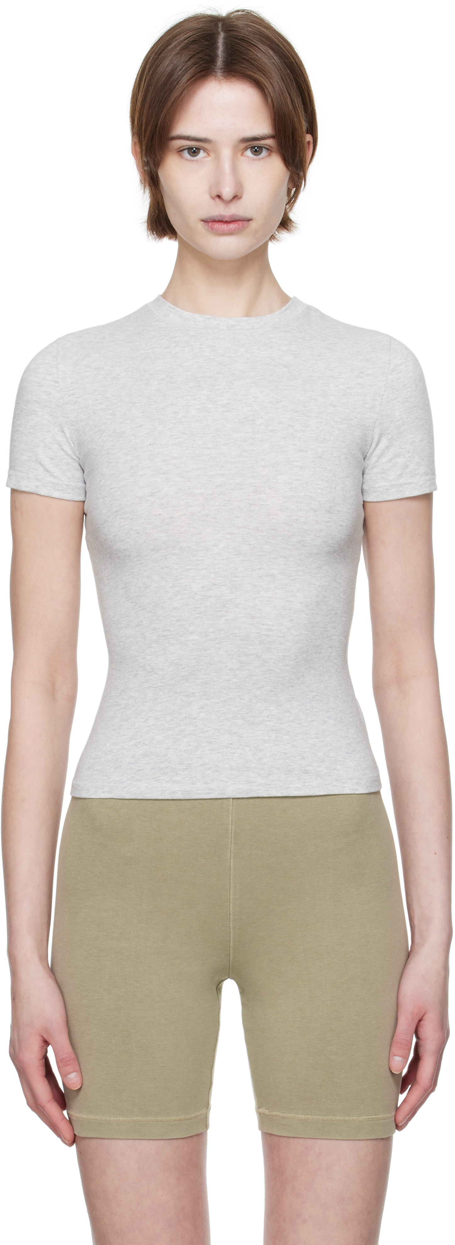 Gray Cotton Jersey T-shirt - 2