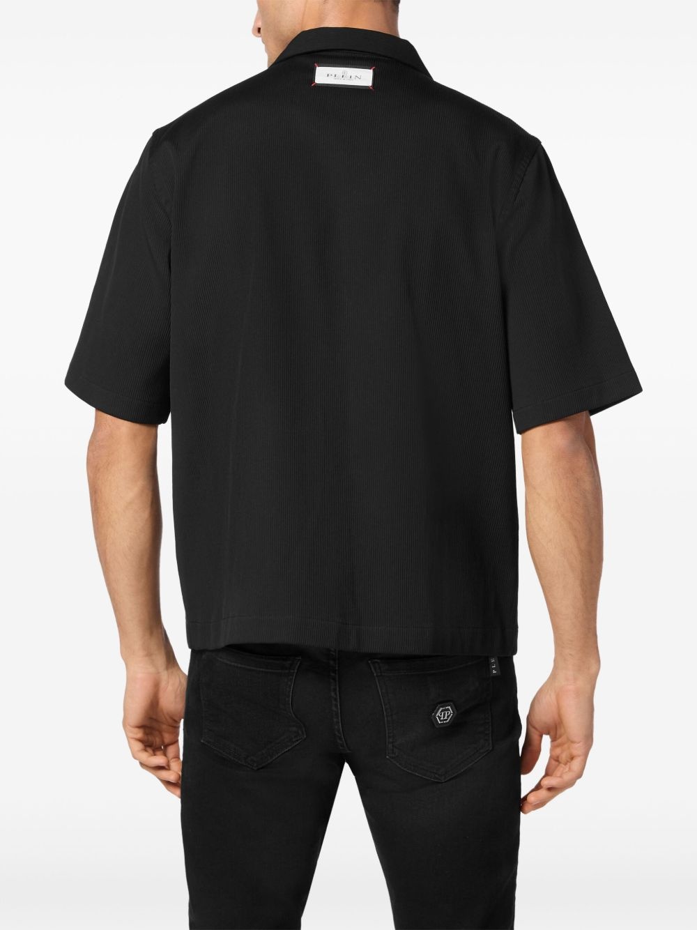ribbed bowling shirt - 4