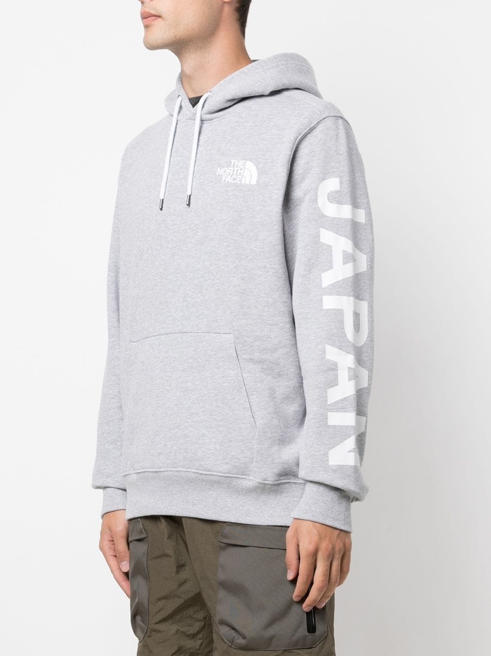 Japan sleeve-print logo hoodie - 3