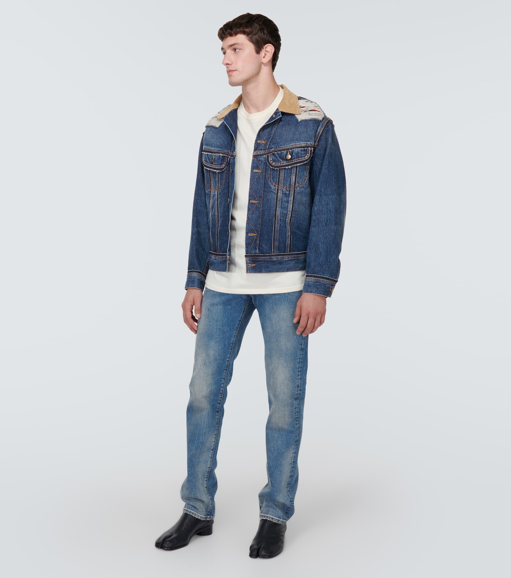 Distressed denim jacket - 2