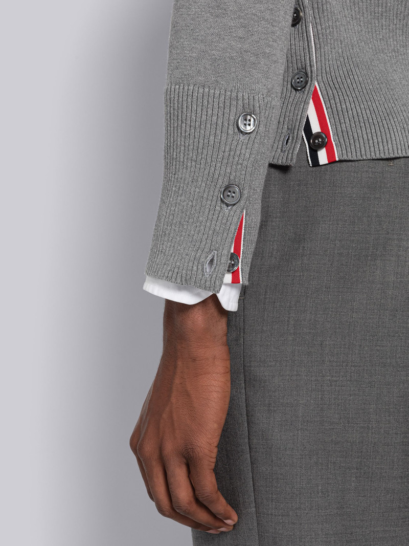 Jersey Stitch 4-Bar Shawl Collar Cardigan 6