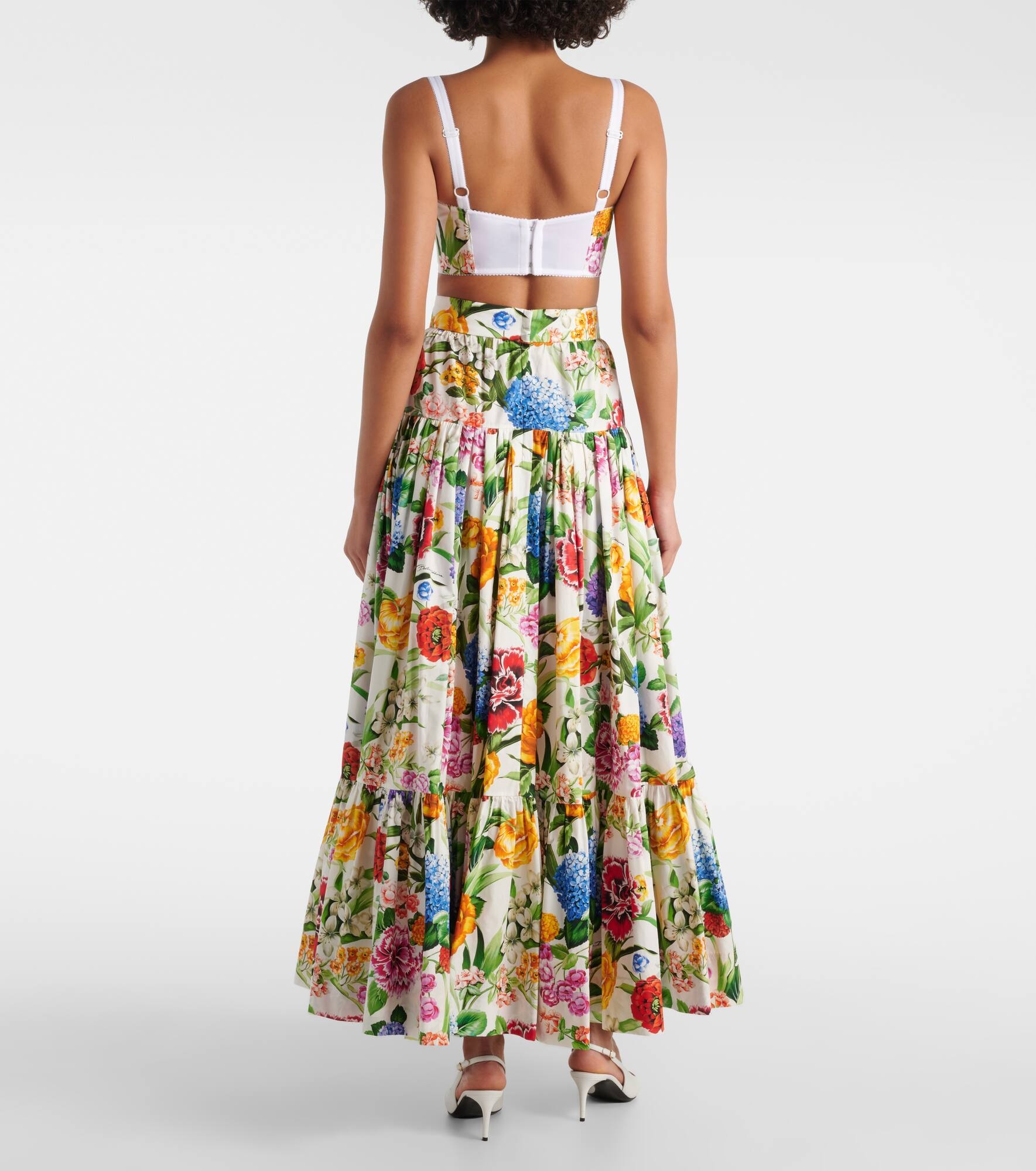 【関税＆送料込み】Dolce & Gabbana Multicolor Maxi Skirt Wi Dolce & Gabbana Floral cotton maxi skirt | mytheresa