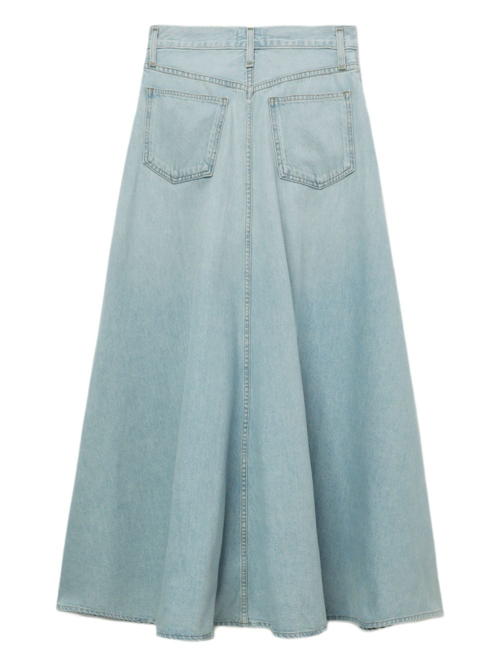 denim flared maxi skirt - 3