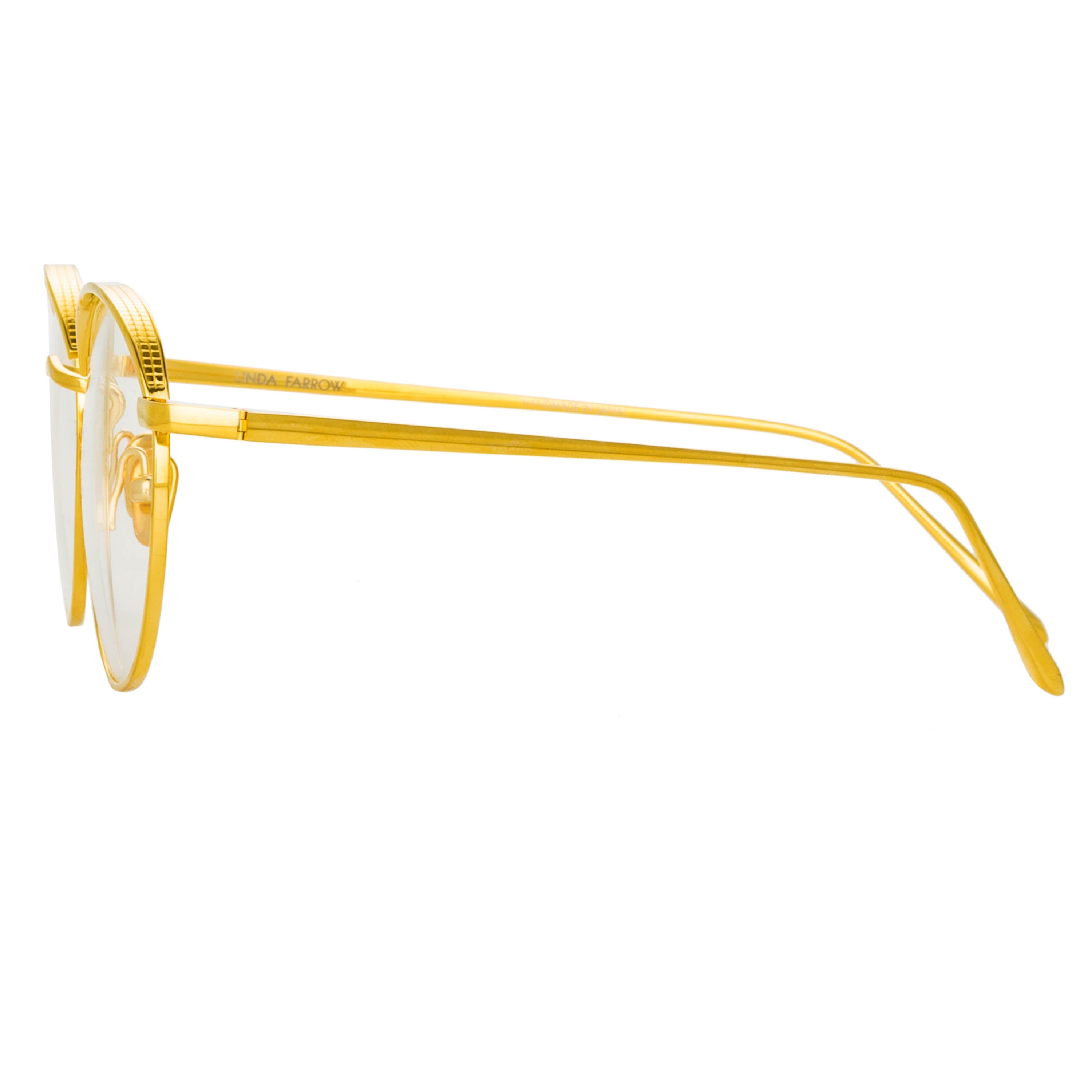 THE MARLON | OVAL OPTICAL FRAME IN YELLOW GOLD (C5) - 4