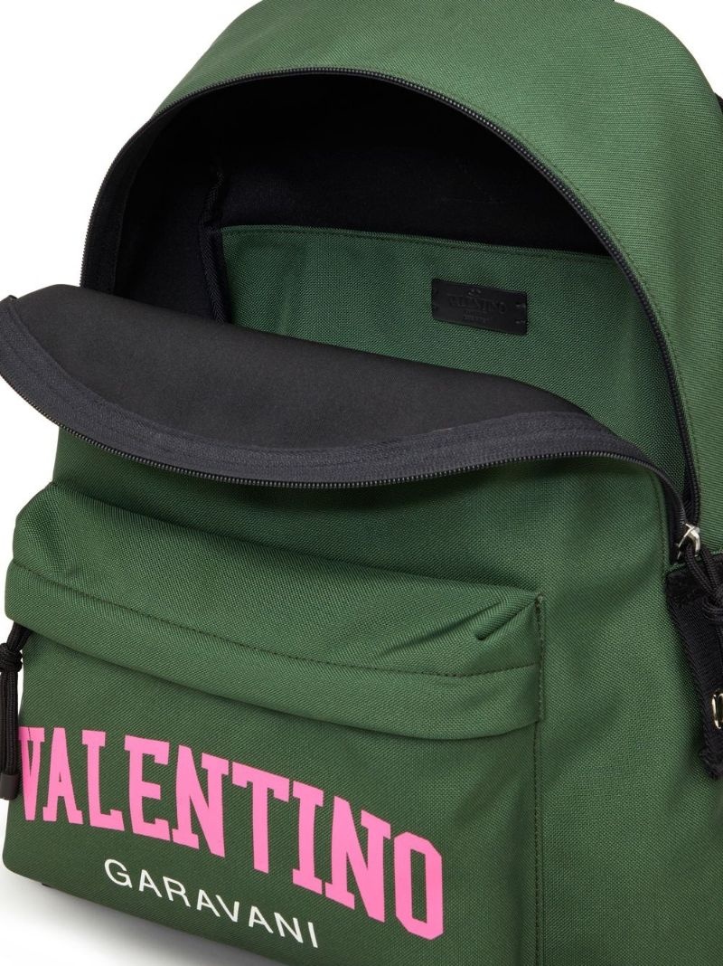 logo-print backpack - 7