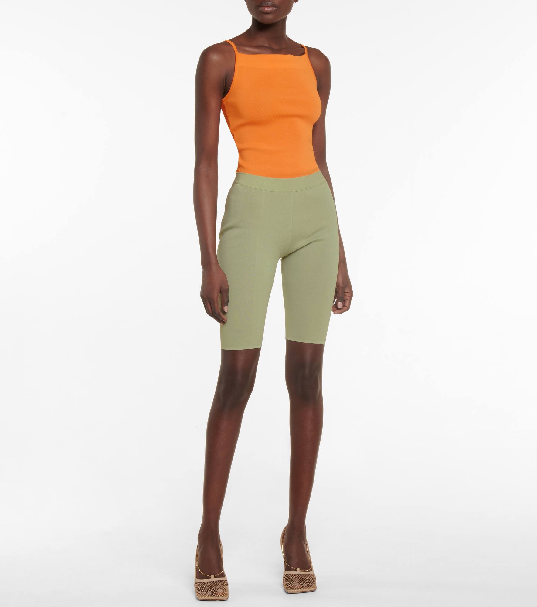 High-rise knit shorts - 2