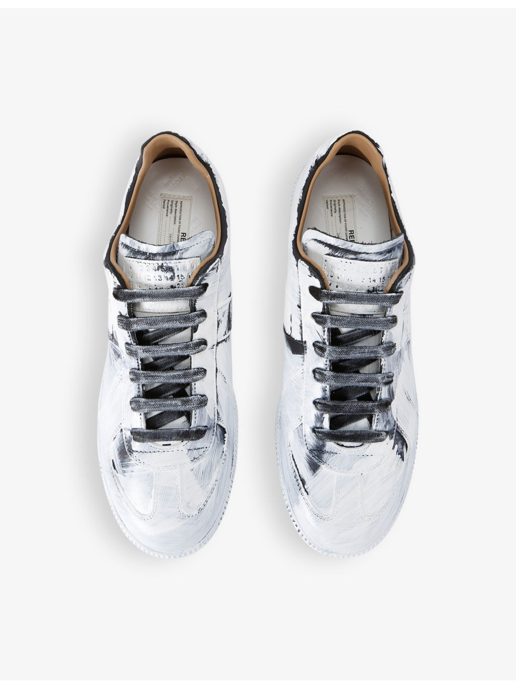 Replica full-paint leather low-top trainers - 2