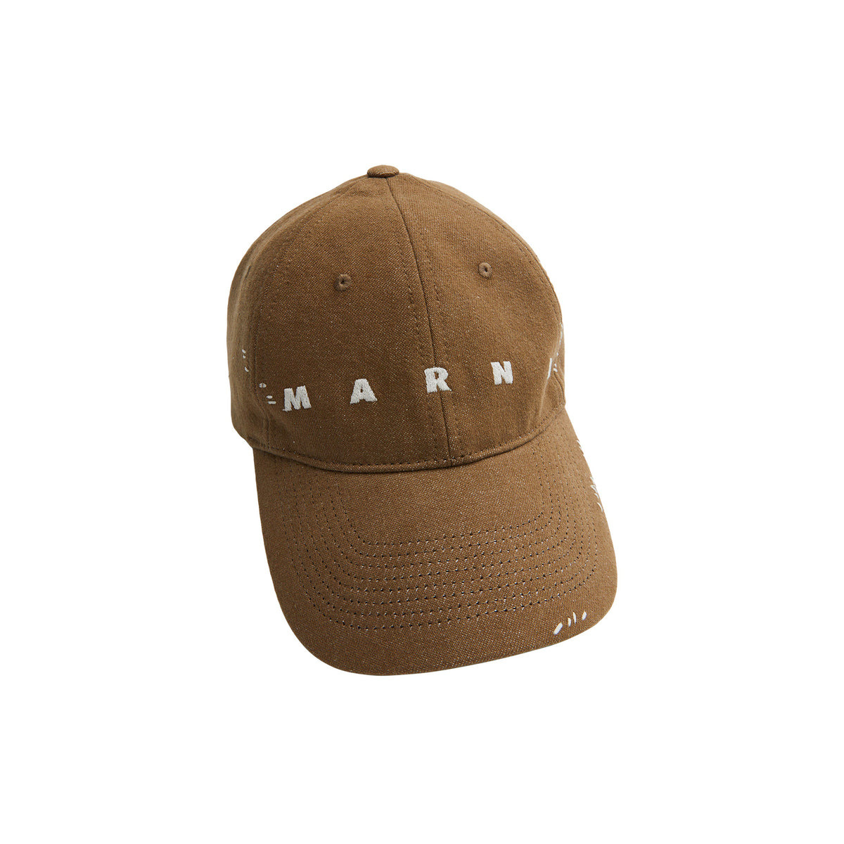 LOGO STITCHED BASEBALL CAP (BEIGE) - 2
