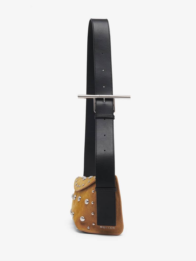【送料&関税込】Alexander McQueen T-bar Buckled Logo Engrave T-Bar Bag