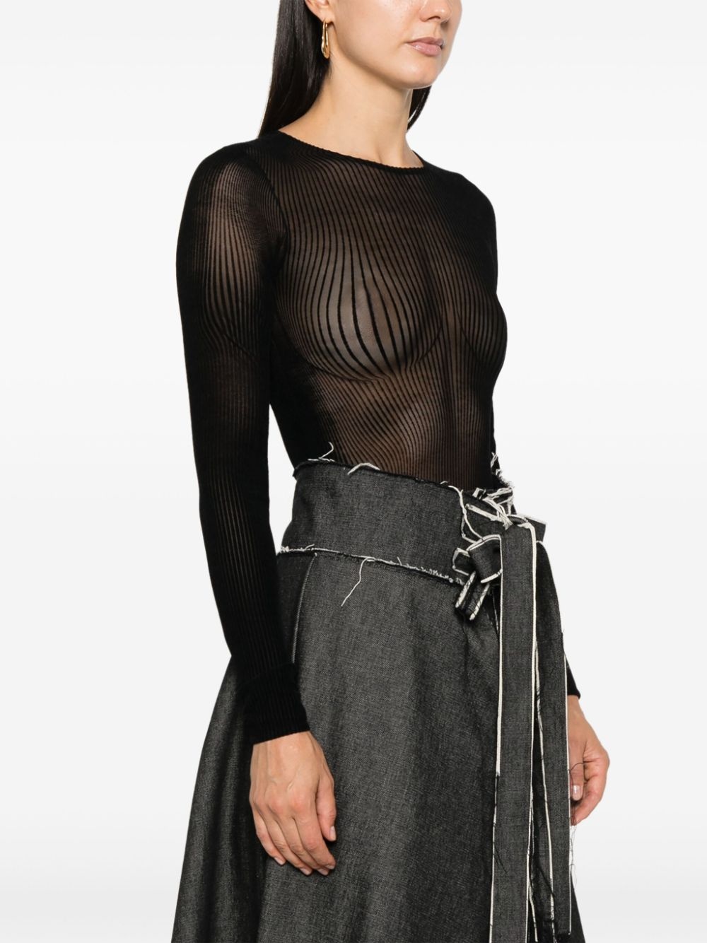 The Morphing pinstripe bodysuit - 3