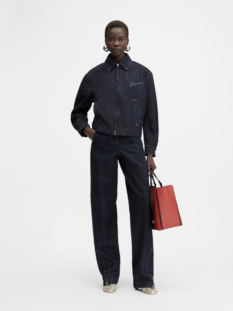 JACQUEMUS The Canevas de-Nîmes denim jacket outlook