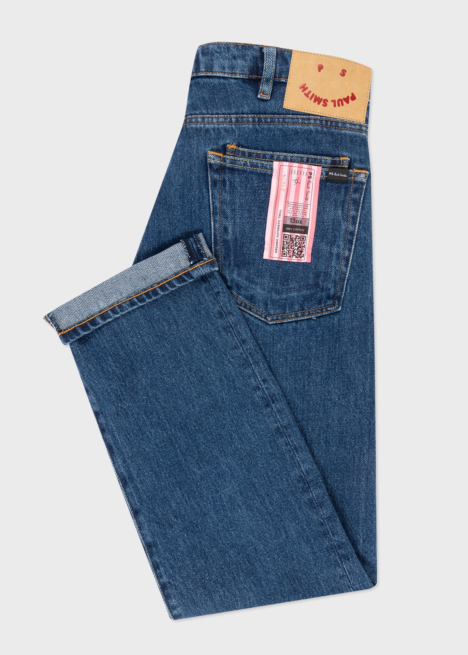 Mid-Wash 'Organic Authentic Twill' Jeans - 2