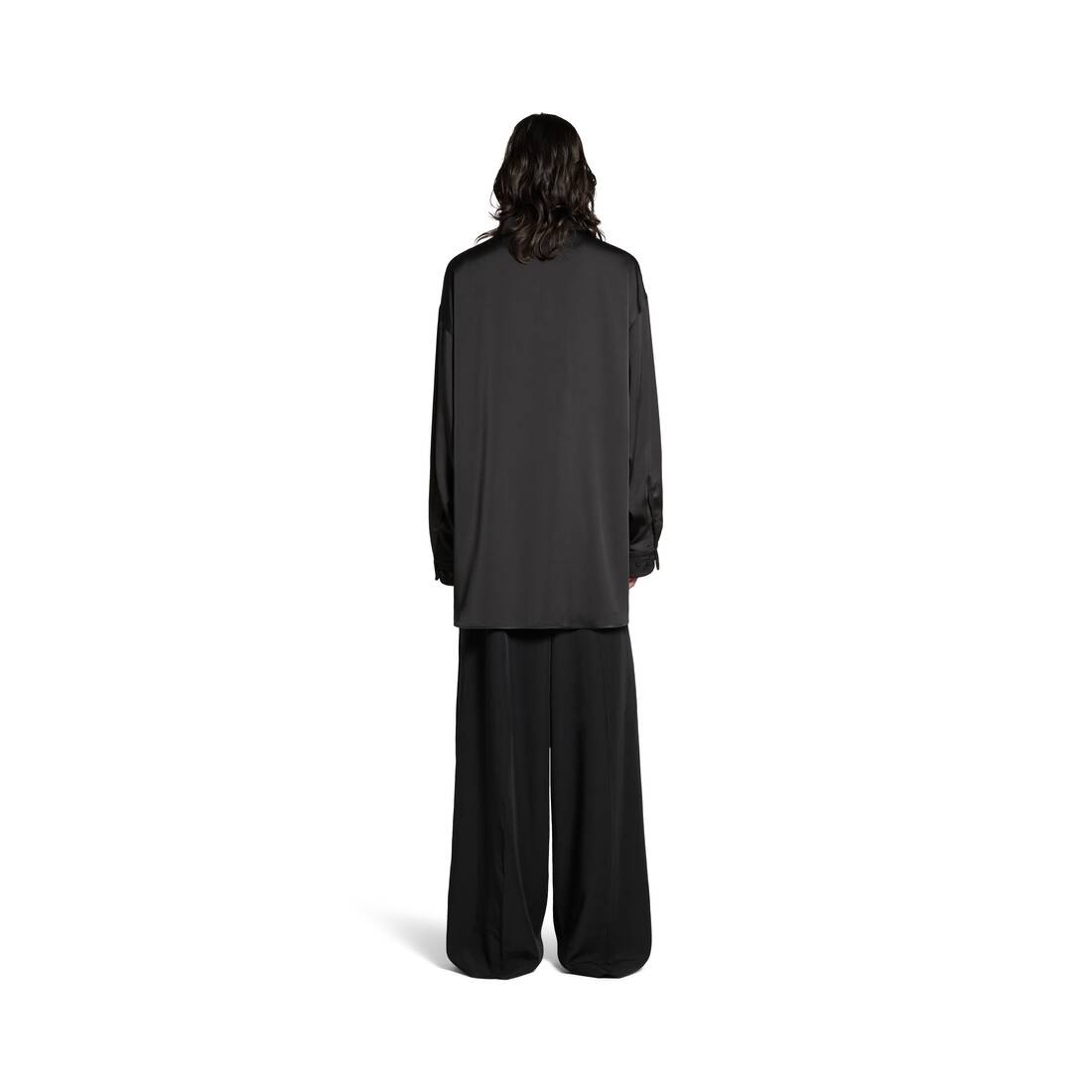 Women's Bb Classic Balenciaga Fluid Blouse in Black - 4