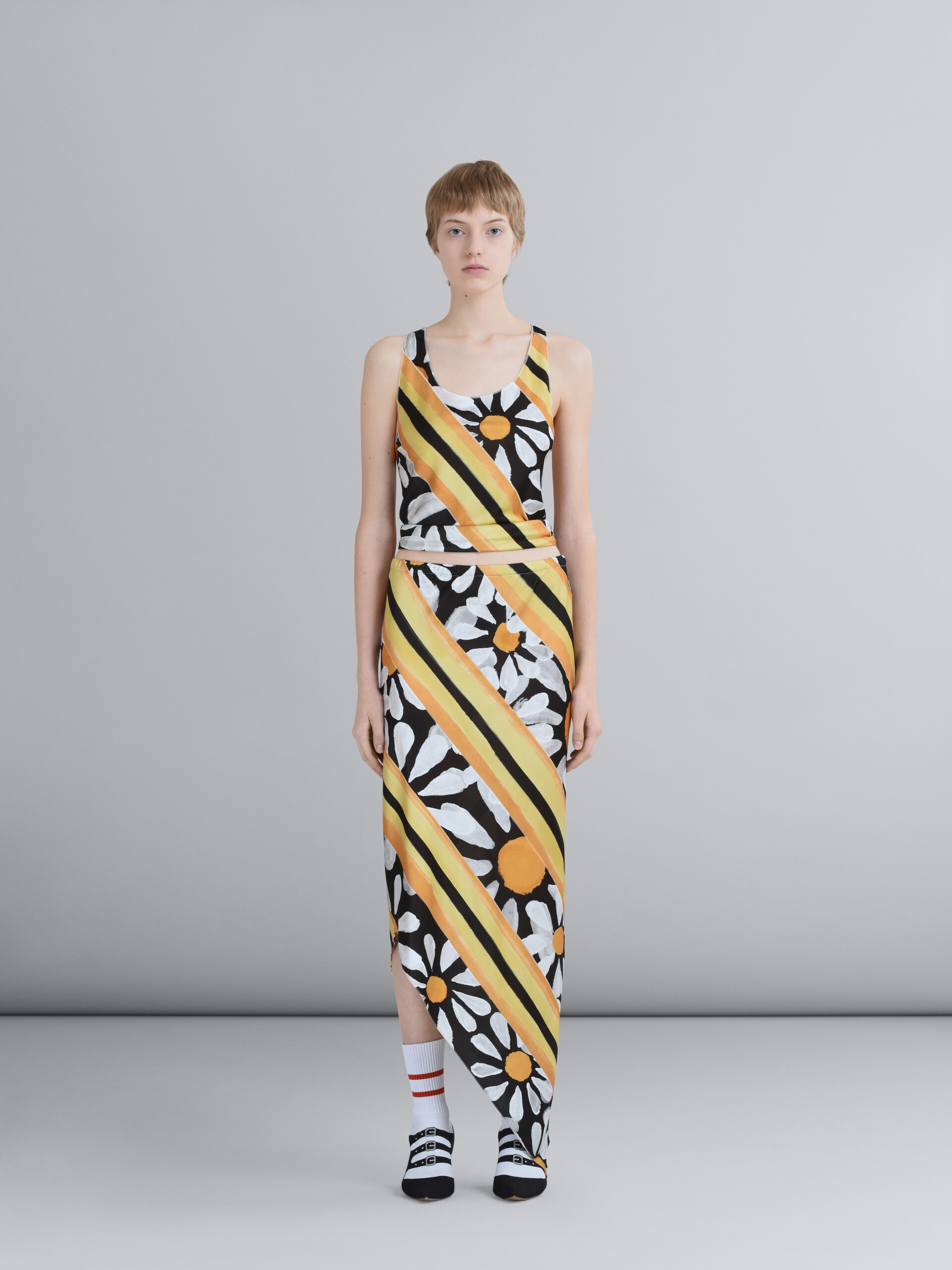 EUPHORIA PRINT VISCOSE JERSEY PENCIL SKIRT - 2