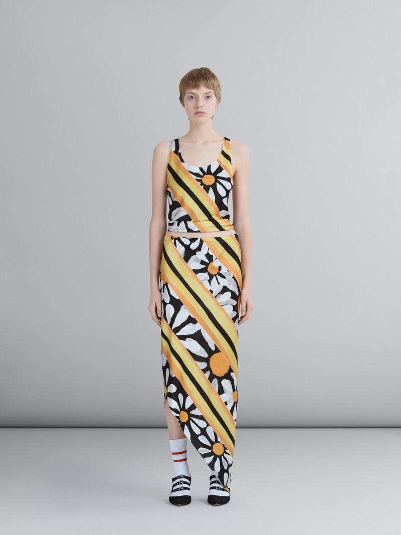 Marni EUPHORIA PRINT VISCOSE JERSEY PENCIL SKIRT outlook