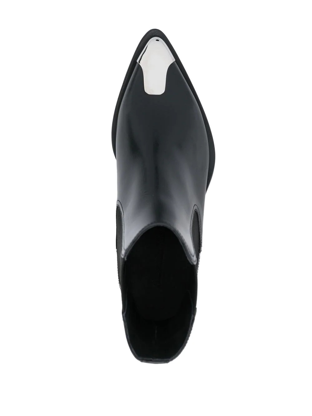 toe-cap 35mm leather boots - 4
