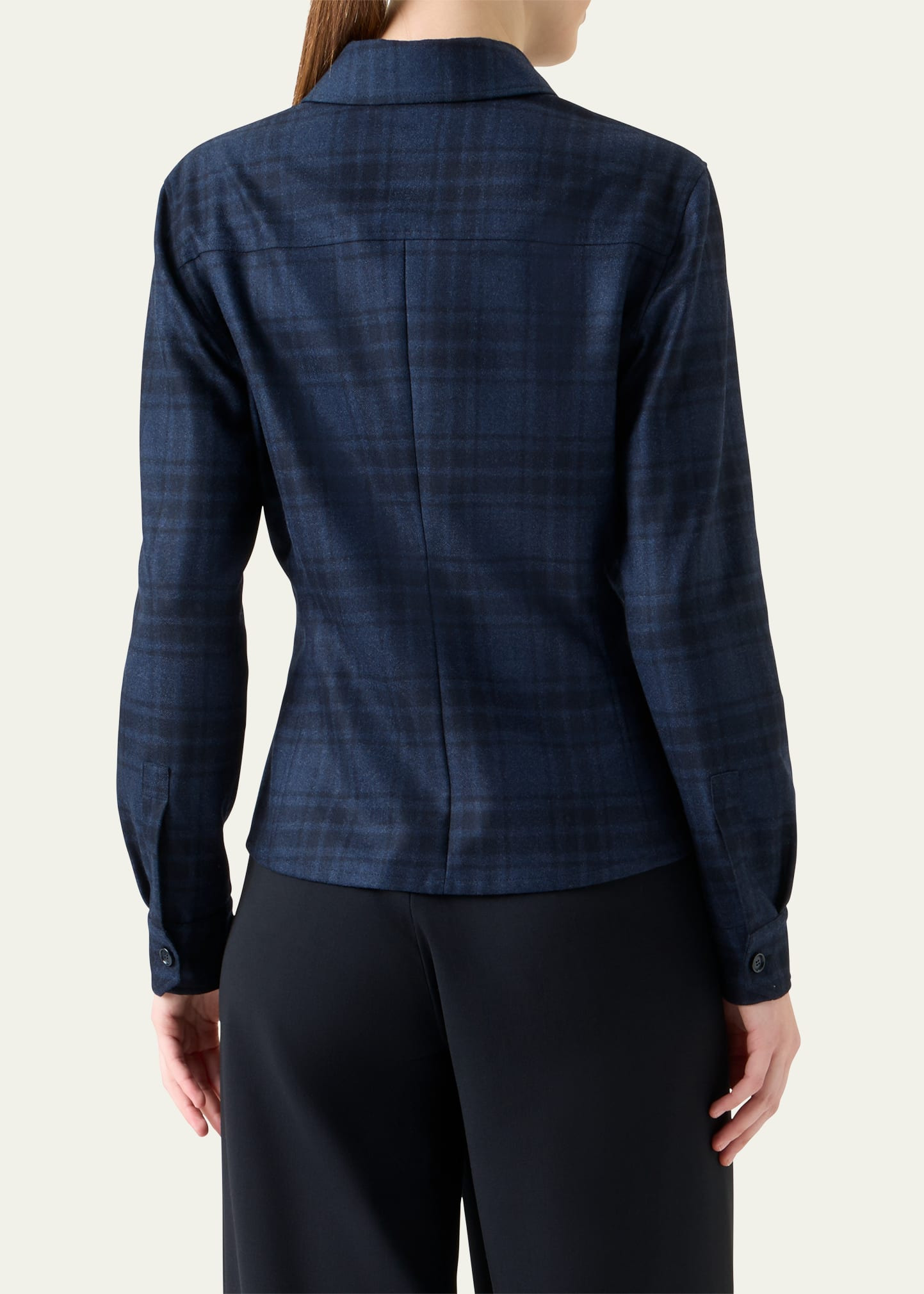 Long-Sleeve Check Flannel Shirt - 3