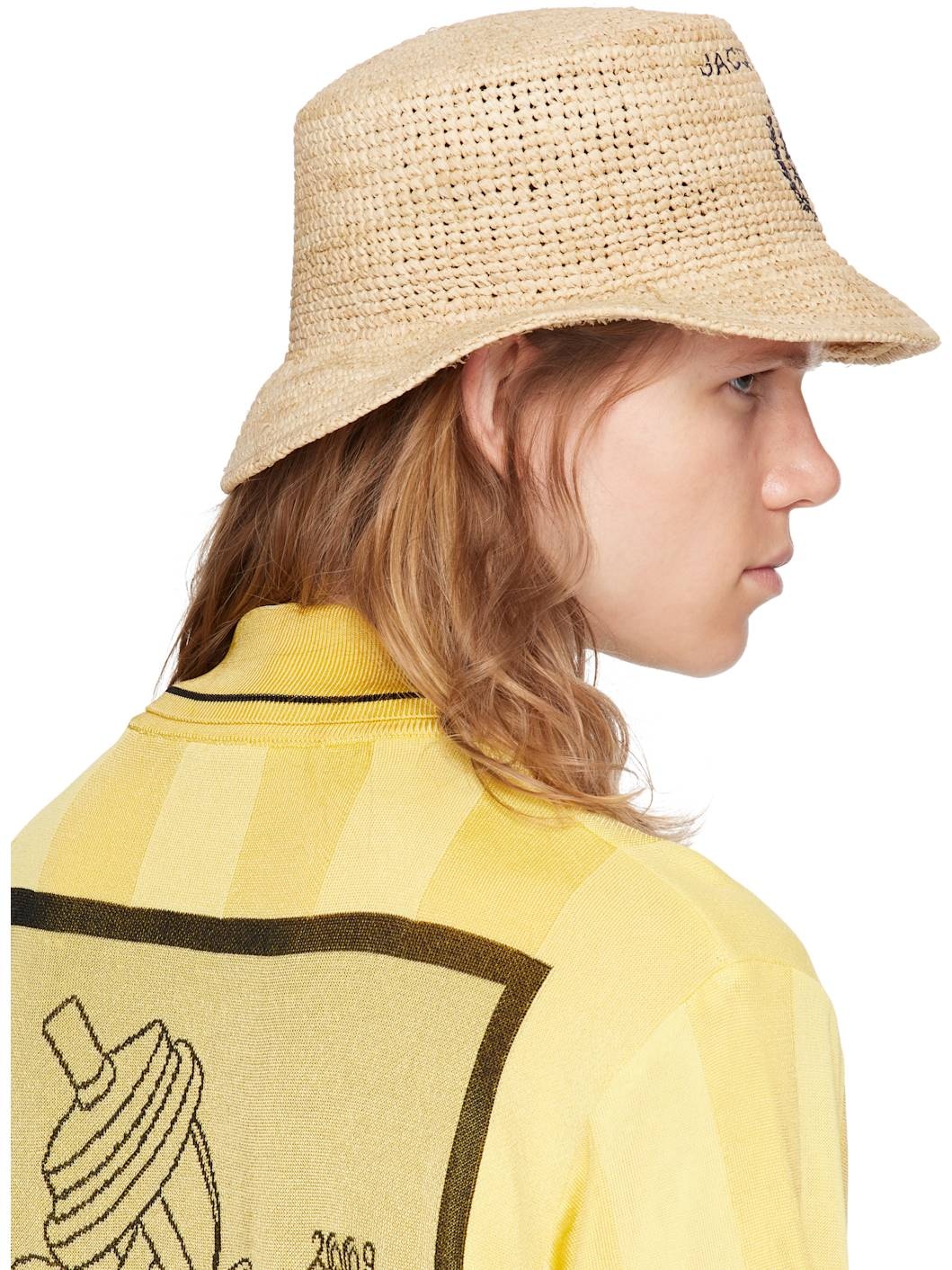 Beige 'Le bob Pesco' Bucket Hat - 3