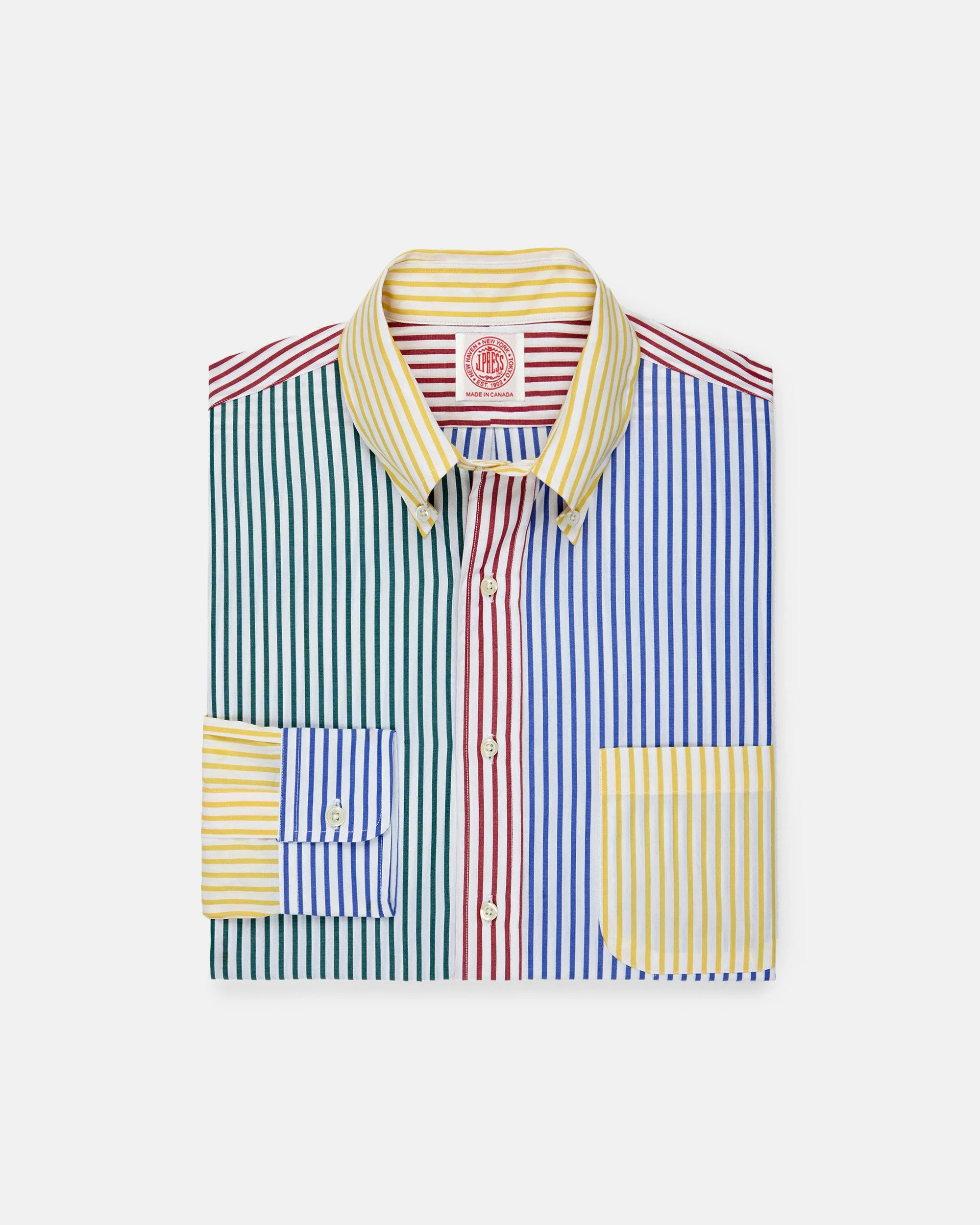 MADE-IN-CANADA BUTCHER STRIPE FUN SHIRT - CLASSIC FIT - 1