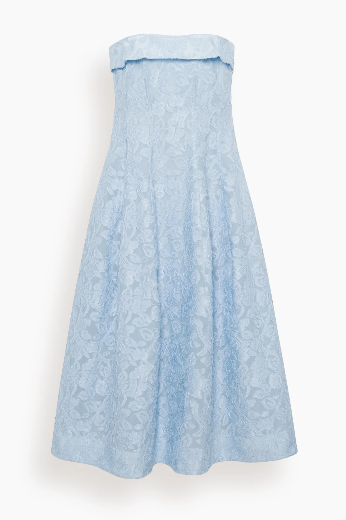 Valeria Jacquard Midi Dress in Tidepool - 1