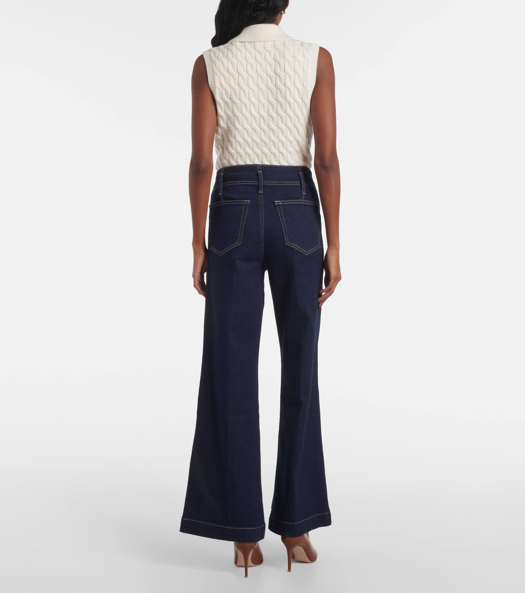 The Seamed Wide high-rise jeans - 3