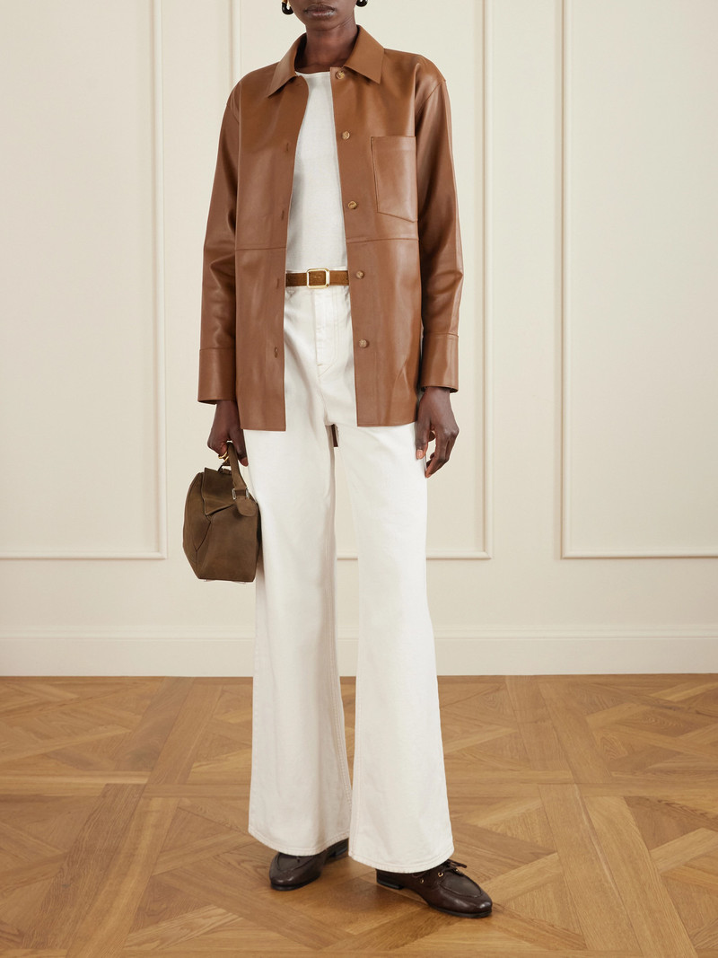 JOSEPH Penna Leather Shirt outlook