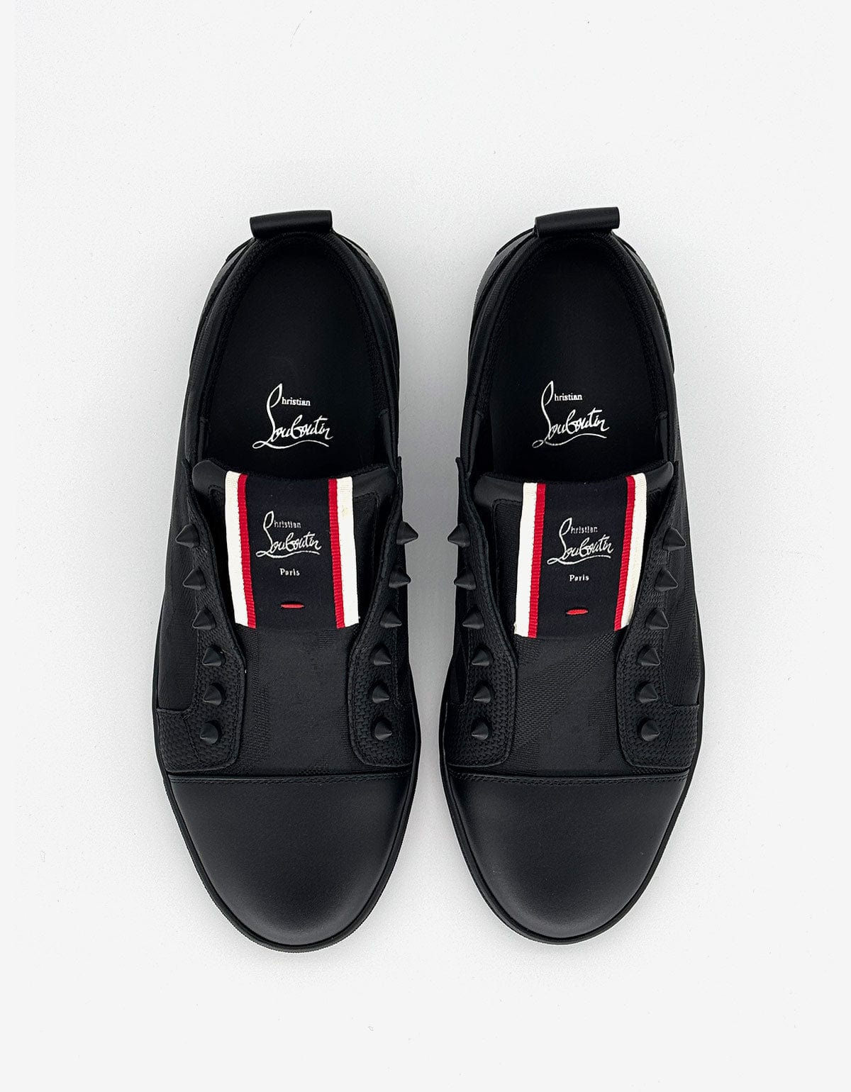 Christian Louboutin F.A.V Fique A Vontade Germoetric Black Trainers - 5