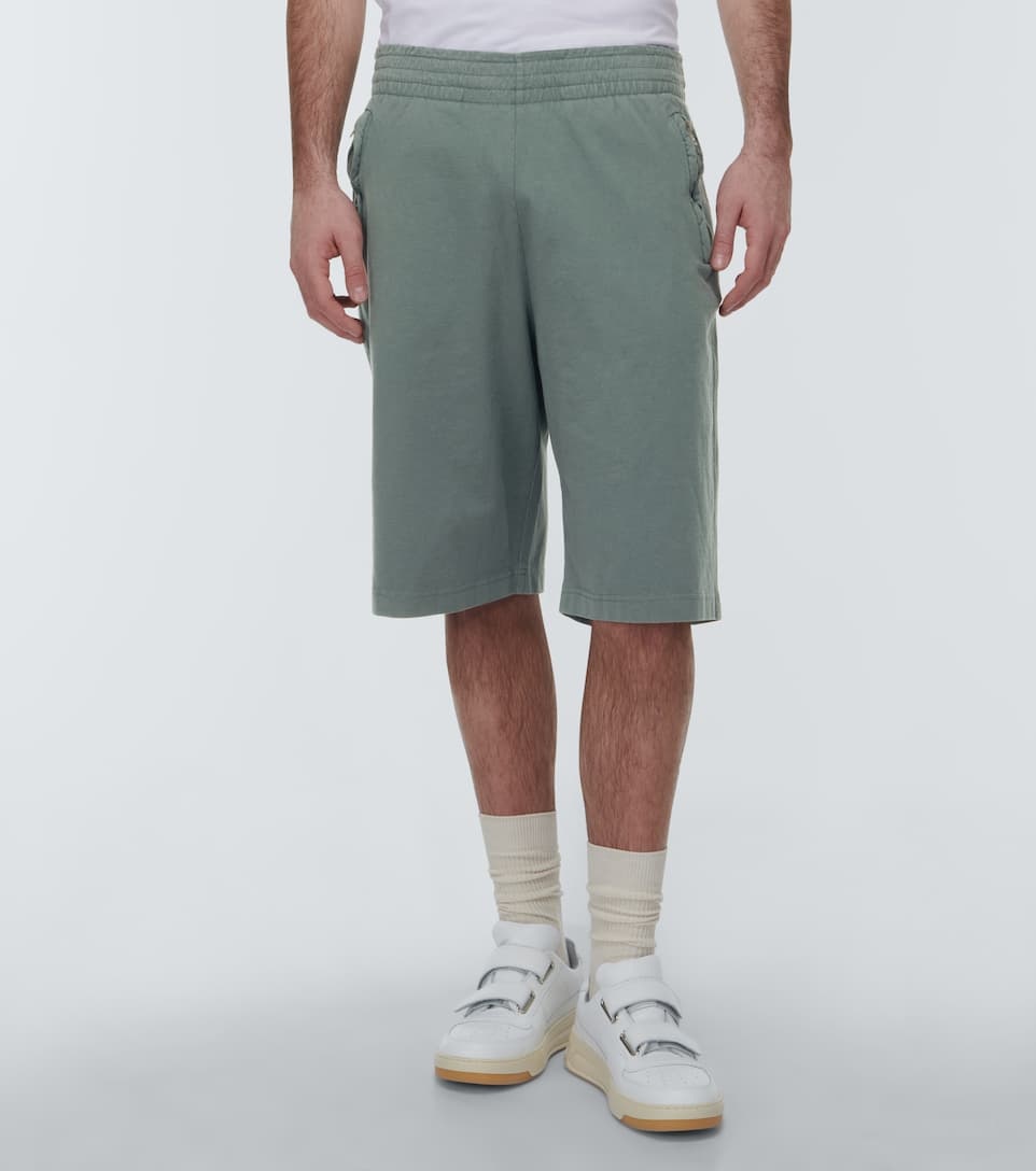 Khaki Exposed Seam Shorts - 5