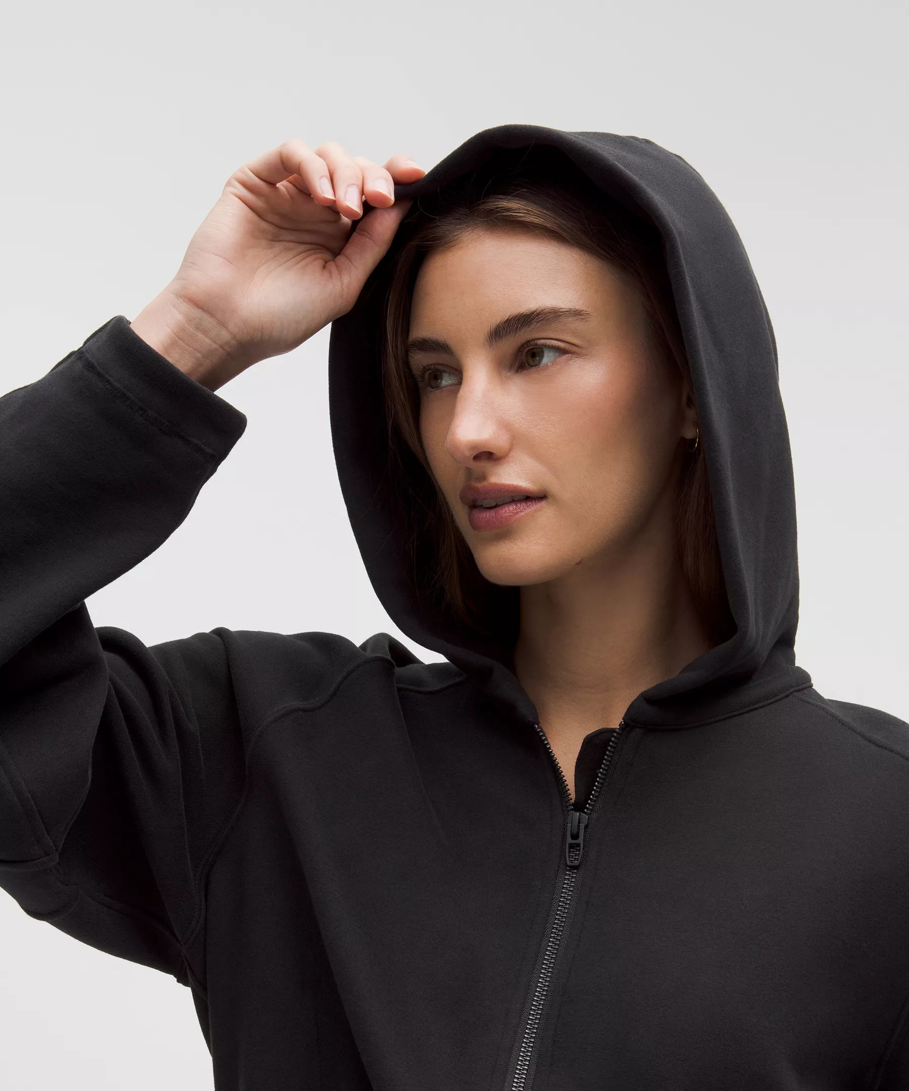 Loungeful Relaxed-Fit Full-Zip Cropped Hoodie - 4