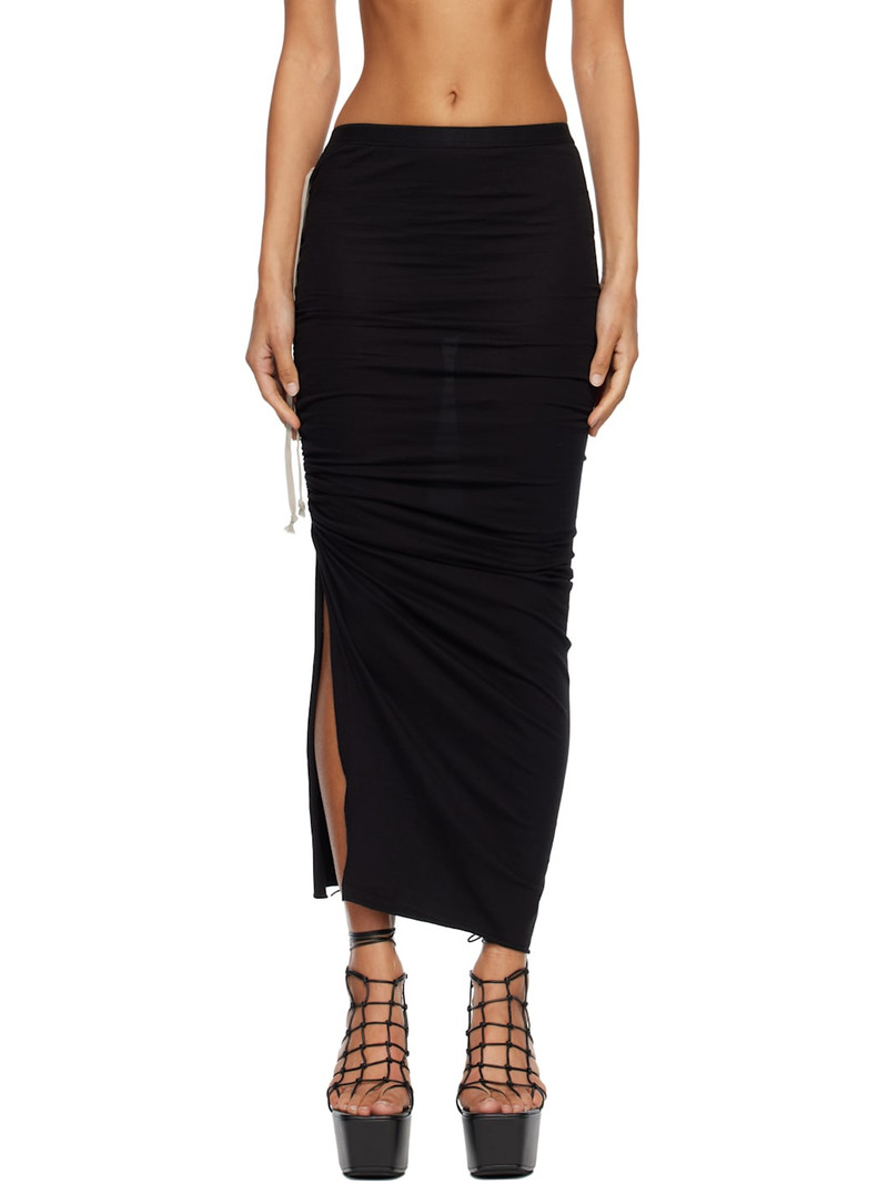 Black Concordians Soft Edfu Midi Skirt 1