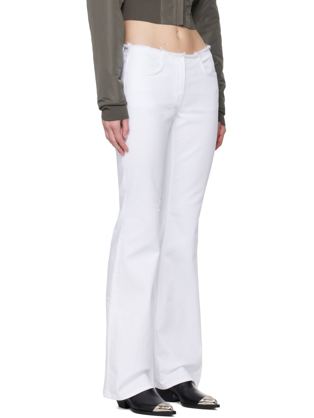 White Slim-Fit Jeans - 2