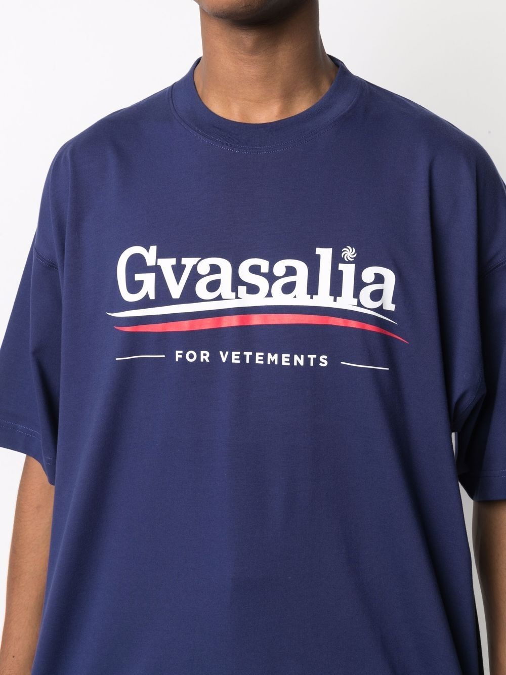 Gvasalia-print T-shirt - 6