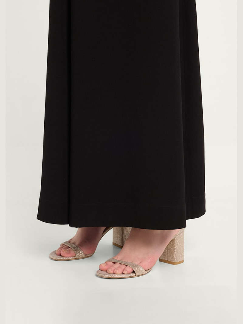 Stuart Weitzman Nudist 75mm Metallic Block Sandals outlook