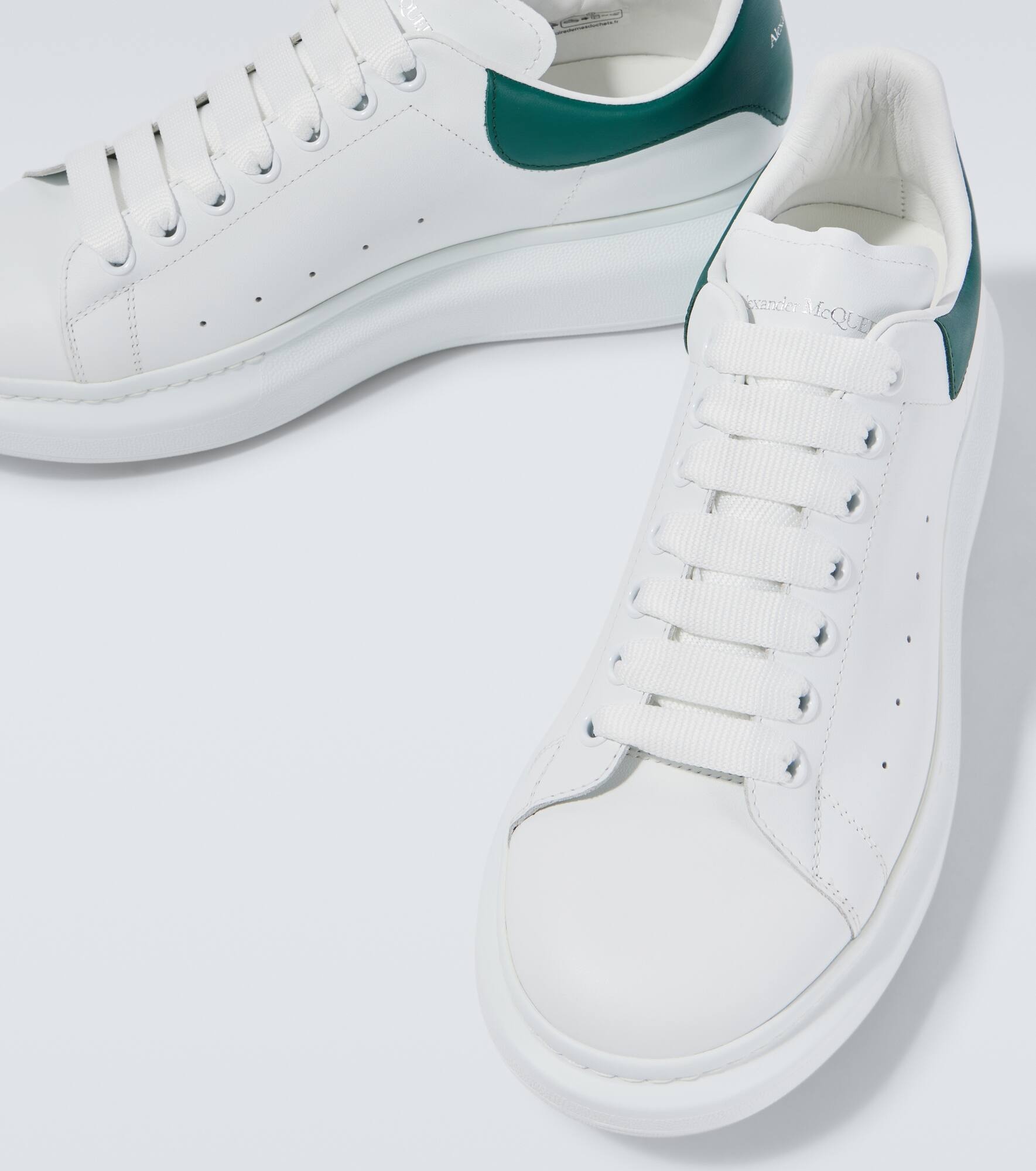 Oversized leather sneakers - 3