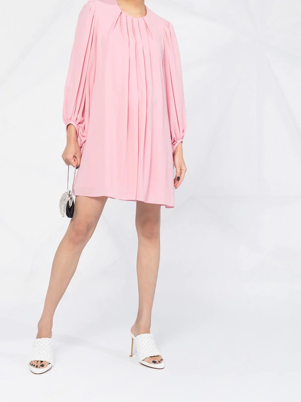 pleated shift dress - 2